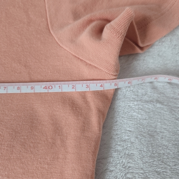 Y2K Lauren Ralph Lauren Womens XS TShirt Peach Coral Short Sleeve Cotton RL Logo - Picture 5 of 10